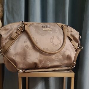 Coach Madison Dotted OP Art "Sophia" Satchel